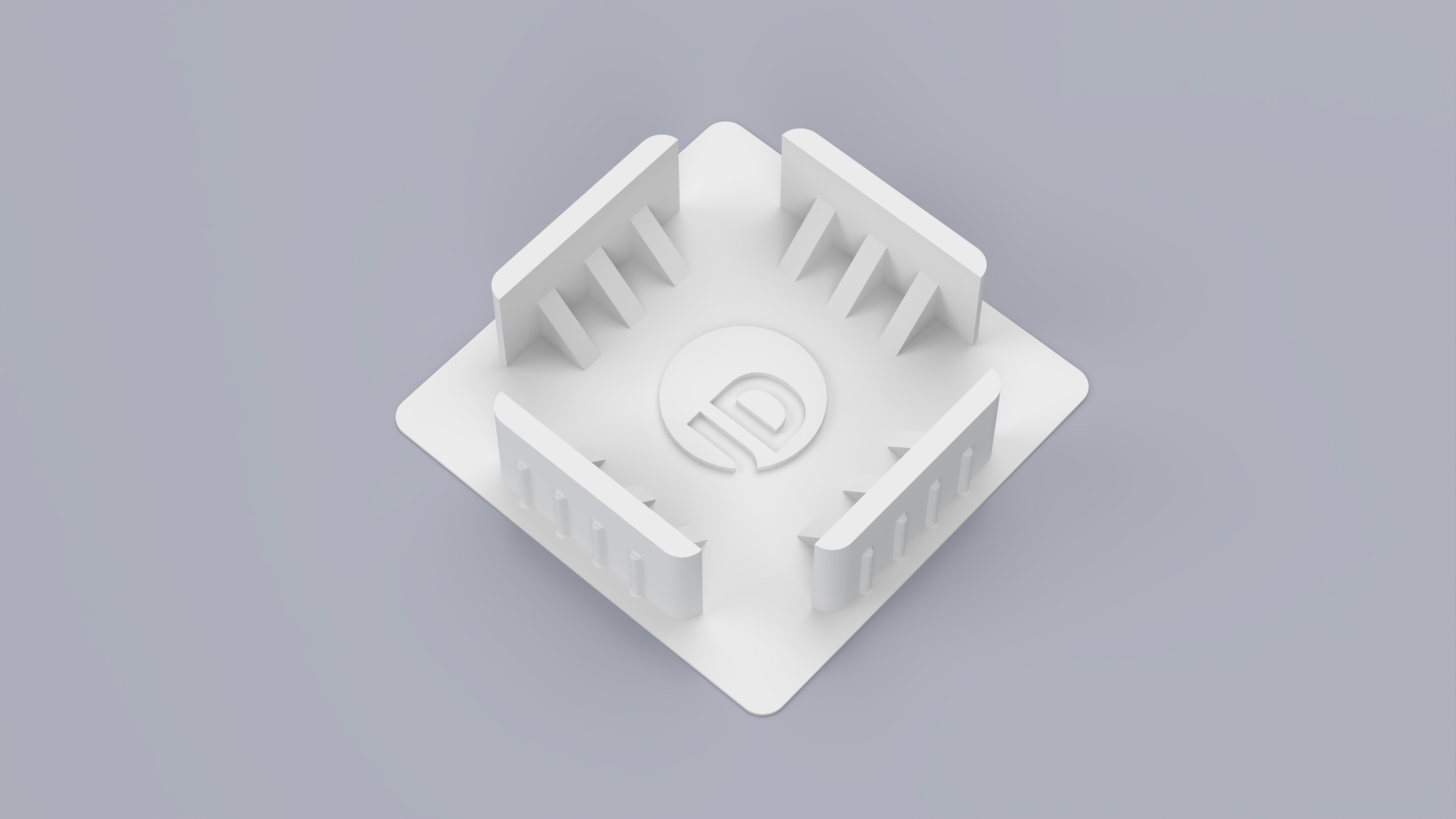 Trunking end cap 40x40